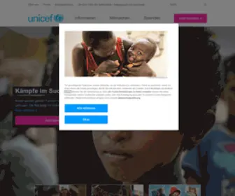 Unicef.de(Für jedes Kind) Screenshot