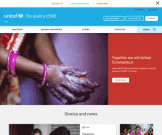 Unicef.in(UNICEF in India) Screenshot