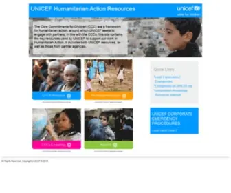 Unicefinemergencies.com(UNICEF Humanitarian Action Resources) Screenshot