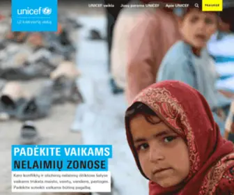 Unicef.lt(Unicef) Screenshot