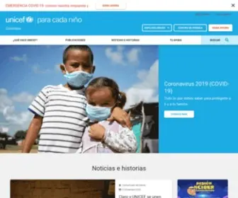 Unicef.org.co(UNICEF Colombia) Screenshot