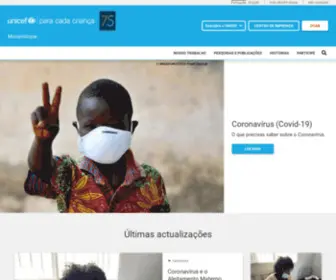 Unicef.org.mz(UNICEF Mozambique) Screenshot