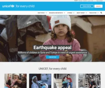 Unicef.org(Unicef) Screenshot