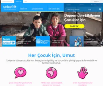 Unicefturk.org(Her çocuk için) Screenshot