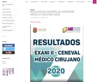 Unich.edu.mx(Por un Chiapas Igualitario y Plural) Screenshot
