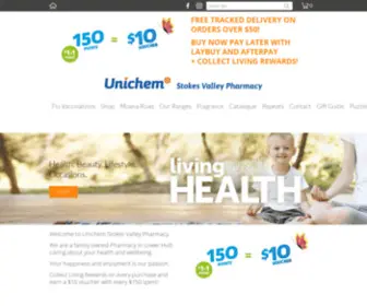 Unichemstokesvalley.co.nz(Unichem Stokes Valley Pharmacy Online) Screenshot