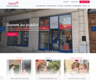 Unicil-Habitat.fr(Page d'accueil) Screenshot