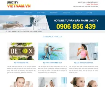 Unicityvietnam.vn(Sản phẩm Unicity) Screenshot