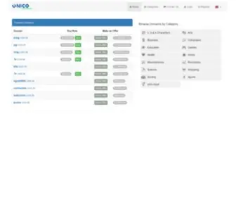 Unico.domains(Sell Domains) Screenshot