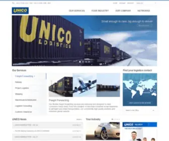 Unicologx.com(Unico Logistics) Screenshot