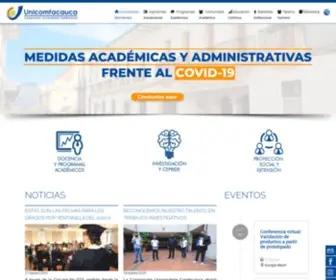 Unicomfacauca.edu.co(Inicio) Screenshot