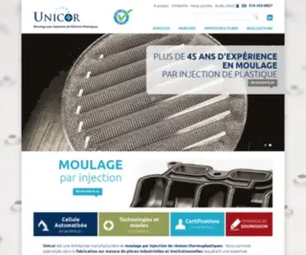 Unicor.ca(Moulage par injection de plastique) Screenshot