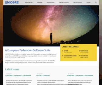 Unicore.de(Distributed computing and data resources) Screenshot