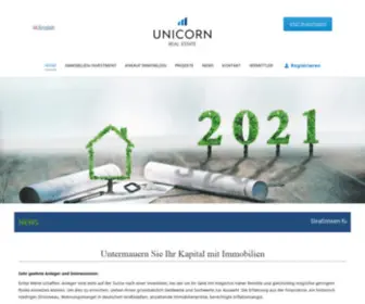 Unicorn-Real-Estate.com(Immobilien als Kapitalanlage) Screenshot