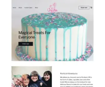 Unicornbakeshop.com(Custom Cakes) Screenshot