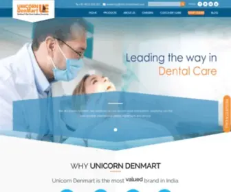 Unicorndenmart.com(Discover the top dental equipment supplier in India) Screenshot