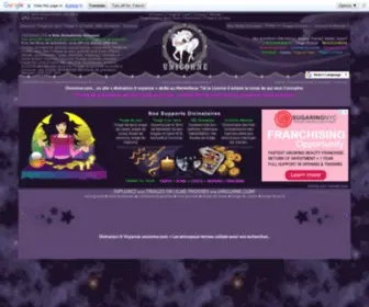 Unicorne.com Screenshot