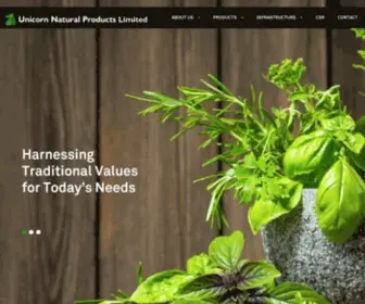 Unicornnature.com(Unicorn Natural Products Limited) Screenshot