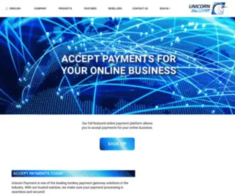 Unicornpayment.com(Online Payment Systems & Credit Card Processing in Europe) Screenshot