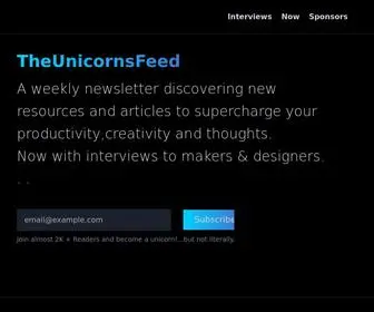 Unicornsfeed.com(THE UNICORNS FEED) Screenshot