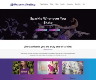 Unicornskating.com(Sparkle Whenever You Skate) Screenshot