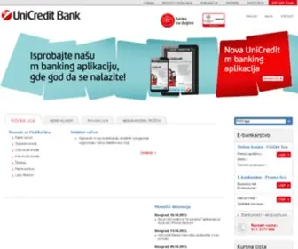 Unicreditbank.co.rs(UniCredit Bank Srbija a.d) Screenshot