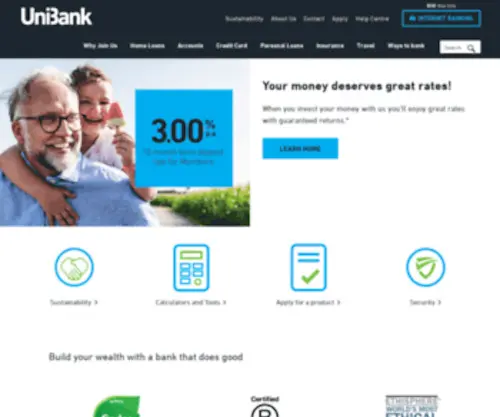 Unicredit.com.au(Banking including home loans) Screenshot