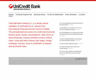 Unicredito.ie(UniCredit Bank Ireland p.l.c) Screenshot