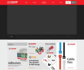 Unicrimp.com(Manufacturer & distributor of electrical accessories) Screenshot