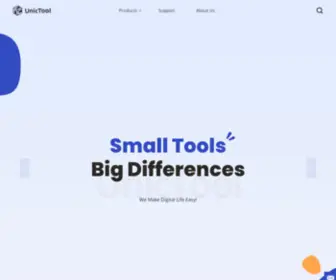 Unictool.com(Small Utility Tools Make Digital Life Easy) Screenshot