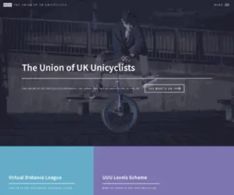 Unicycle.org.uk(Unicycling UK) Screenshot