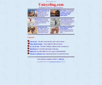 Unicycling.com(Let's Unicycle) Screenshot