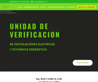 Unidaddeverificacion.net(Unidad de verificación de instalaciones eléctricas y eficiencia energética) Screenshot