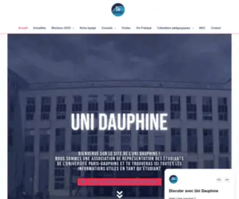 Unidauphine.eu(Uni Dauphine) Screenshot