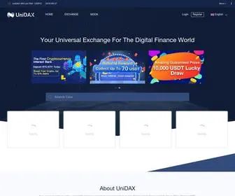 Unidax.com(Buy bitcoin online using UniDAX exchange. Our bitcoin exchange platform) Screenshot