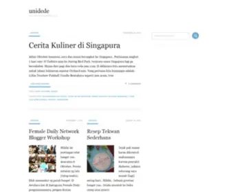 Unidede.com(Just another WordPress site) Screenshot