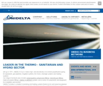 Unidelta.com(Tubi in polietilene) Screenshot