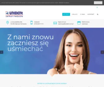 Unident.com.pl(Centrum Medyczne Unident) Screenshot