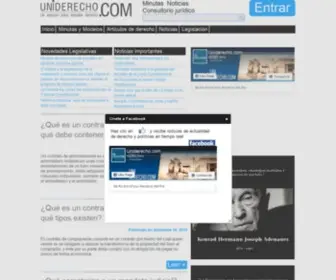 Uniderecho.com(Un espacio para estudiar derecho) Screenshot