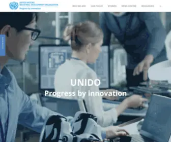 Unido.org(United Nations Industrial Development Organization) Screenshot