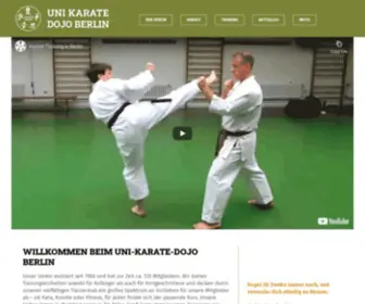 Unidojoberlin.de(Uni-Karate-Dojo Berlin) Screenshot