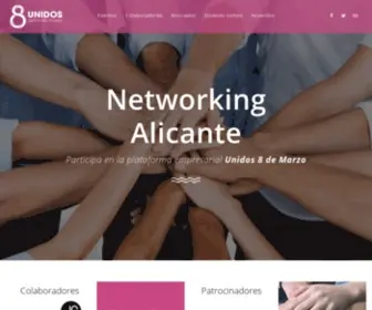 Unidos8Demarzo.es(Plataforma de empresas de Alicante y Networking) Screenshot