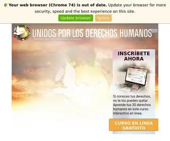 Unidosporlosderechoshumanos.es(La Organización Unidos por los Derechos Humanos) Screenshot