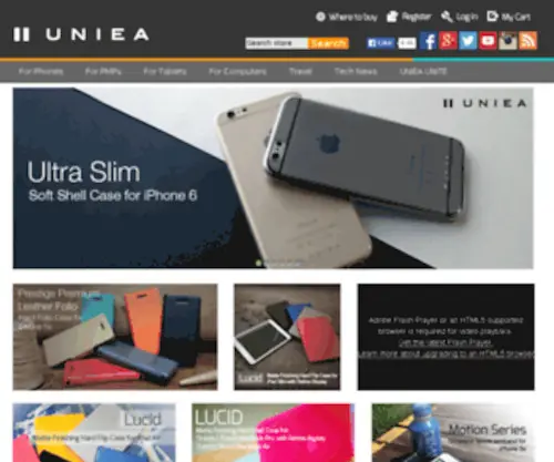 Uniea.com(Cases for iPhone) Screenshot