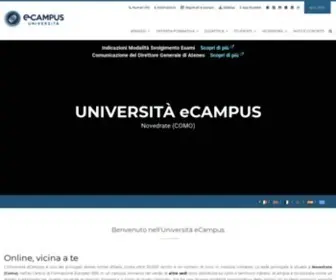 Uniecampus.it(Università telematica eCampus) Screenshot