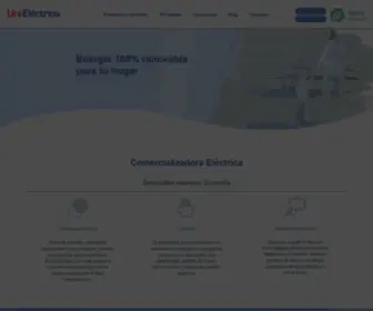 Unielectrica.com(Comercializadora Eléctrica) Screenshot