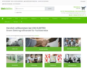 Unielektro.de(UNI ELEKTRO Online) Screenshot