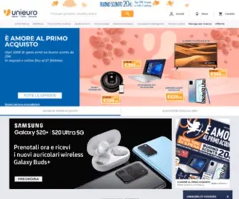 Unieuro.com(La grande catena di elettronica di consumo Italiana) Screenshot