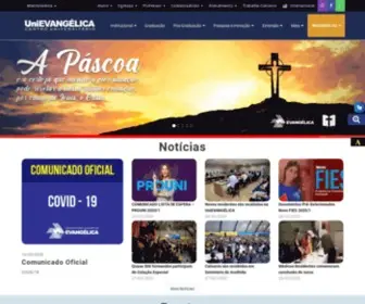 Unievangelica.edu.br(Site da UniEVANGÉLICA) Screenshot