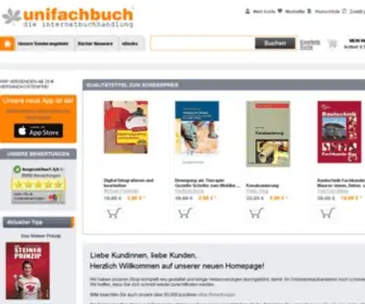 Unifachbuch.de(Die Internetbuchhandlung) Screenshot